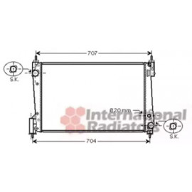Радiатор охолодження (вир-во Van Wezel)