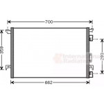 Конденсор кондиціонера VECTRA C/SIGNUM NT-DIES (Van Wezel) 