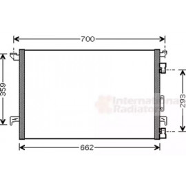 Конденсор кондиціонера VECTRA C/SIGNUM NT-DIES (Van Wezel)