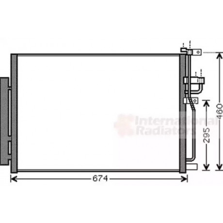 Радиатор кондиционера CHEVROLET CAPTIVA (пр-во Van Wezel)
