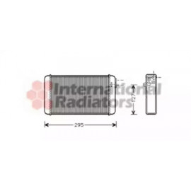 Радиатор отопителя OMEGA A ALL MT/AT +/- A/C (Van Wezel)