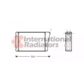 Радіатор опалювача OPEL OMEGA B ALL 94-99 (Van Wezel)