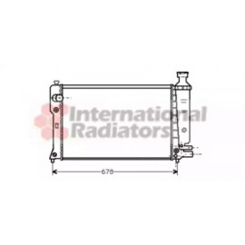 Радіатор PEUG 405 MT/AT 87-92 (Van Wezel)  Радіатор PEUG 405 MT/AT 87-92 (Van Wezel)