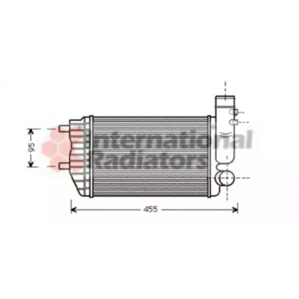 Интеркулер BOXER/JUMPER/DUCATO TD94- (Van Wezel)