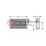Радіатор опалювача P405/P406 ALL MT/AT 87-99 (Van Wezel)  Радіатор опалювача P405/P406 ALL MT/AT 87-99 (Van Wezel)