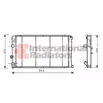 Радіатор MASTER 28DTi MT +/-AC 97- (Van Wezel) 