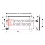 Радiатор охолодження (вир-во Van Wezel) 