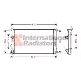 Радiатор охолодження (вир-во Van Wezel)
