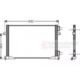 Конденсор кондиціонера TRAFIC/PRIMAST/VIVARO 06- (Van Wezel)