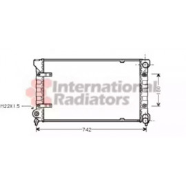 Радиатор охлаждения двигателя TOLEDO I 18/20 MT -AC 91- (Van Wezel)