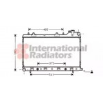 Радіатор FORESTER 20i MT/AT 02- (Van Wezel) 