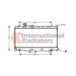 Радіатор IMPREZA3 20 WRX-STi 02- (Van Wezel) 