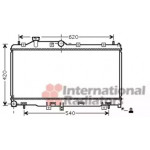 Радіатор LEGACY4/OUTB 20/25 MT 03- (Van Wezel) 