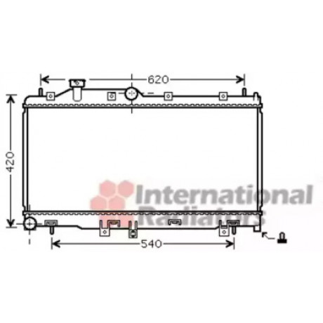 Радіатор LEGACY4/OUTB 20/25 MT 03- (Van Wezel)
