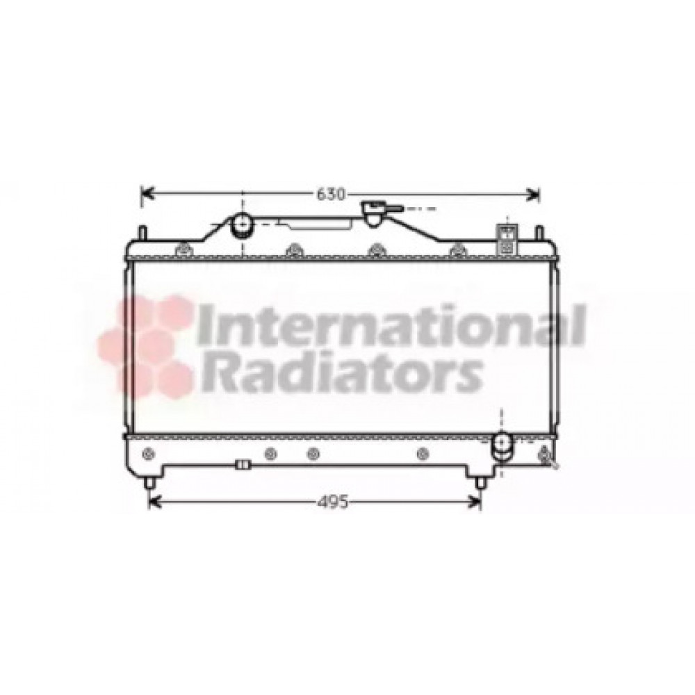 Радиатор охлаждения AVENSIS 16/18/20 MT 00-(пр-во Van Wezel)