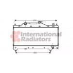 Радiатор охолодження (вир-во Van Wezel) 