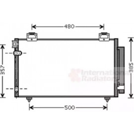 Конденсор кондиціонера AVENSIS 16i/18i/20D4d 03- (Van Wezel)