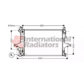 Радіатор V70 ALL 00-07/S80 20/4/9 (Van Wezel)