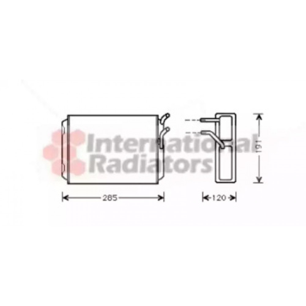 Радиатор отопителя 740/760/940/960/S90/V90 (Van Wezel)