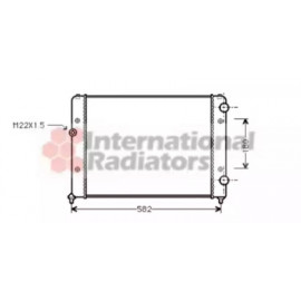 Радіатор VW PASSAT4 1.6/1.8/2.0 MT (Van Wezel)