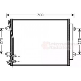 Конденсатор кондиционера VOLKSWAGEN  PASSAT (вир-во Van Wezel)
