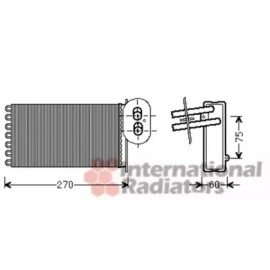 Радiатор обігрівача (вир-во Van Wezel)