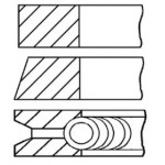 Кільця поршневі (вир-во GOETZE) 
