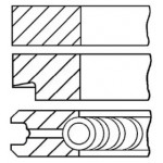 Кольца поршневые VAG 81,01 AVU 1,6 1x1,2x2 (пр-во GOETZE) 