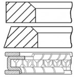 Кільця поршневі (вир-во GOETZE) 