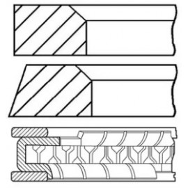 Кольца поршневые FIAT 70,00 1,0/1,1 (пр-во GOETZE)