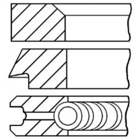 Кольца поршневые VAG 81,01 1,6-2,2 1,5x1,75x3 (пр-во GOETZE)