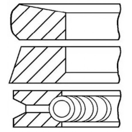 Кольца поршневые RENAULT 89.5 (3/1.75/2.5) G9U (пр-во GOETZE)