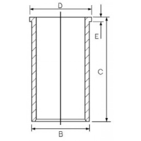 Гильза поршневая RENAULT 78.0 F8M 1.6D (пр-во GOETZE)