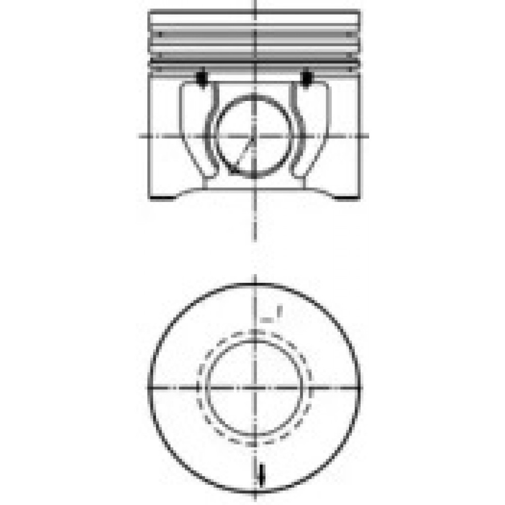 Поршень FORD TRANSIT 90,40 2.4 DI 16V D2FA/D2FB/D2FE/F4FA 00-06 (пр-во KS)