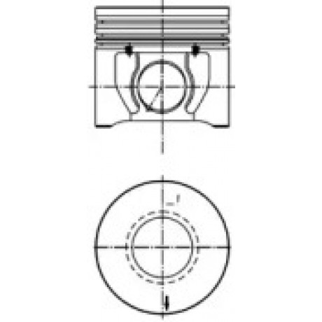 Поршень FORD TRANSIT 90,40 2.4 DI 16V D2FA/D2FB/D2FE/F4FA 00-06 (пр-во KS)