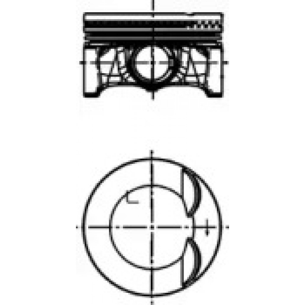 Поршень VW 83,01 2,0 TFSI CADA/CCZA/CDZA/CAWB/CBFA PIN 21MM (пр-во KS)