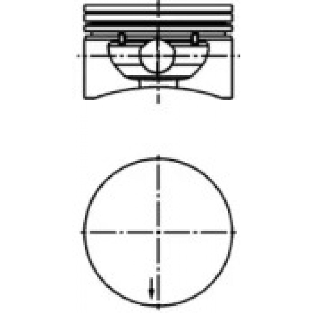 Поршень OPEL 79,00 (вир-во KS)