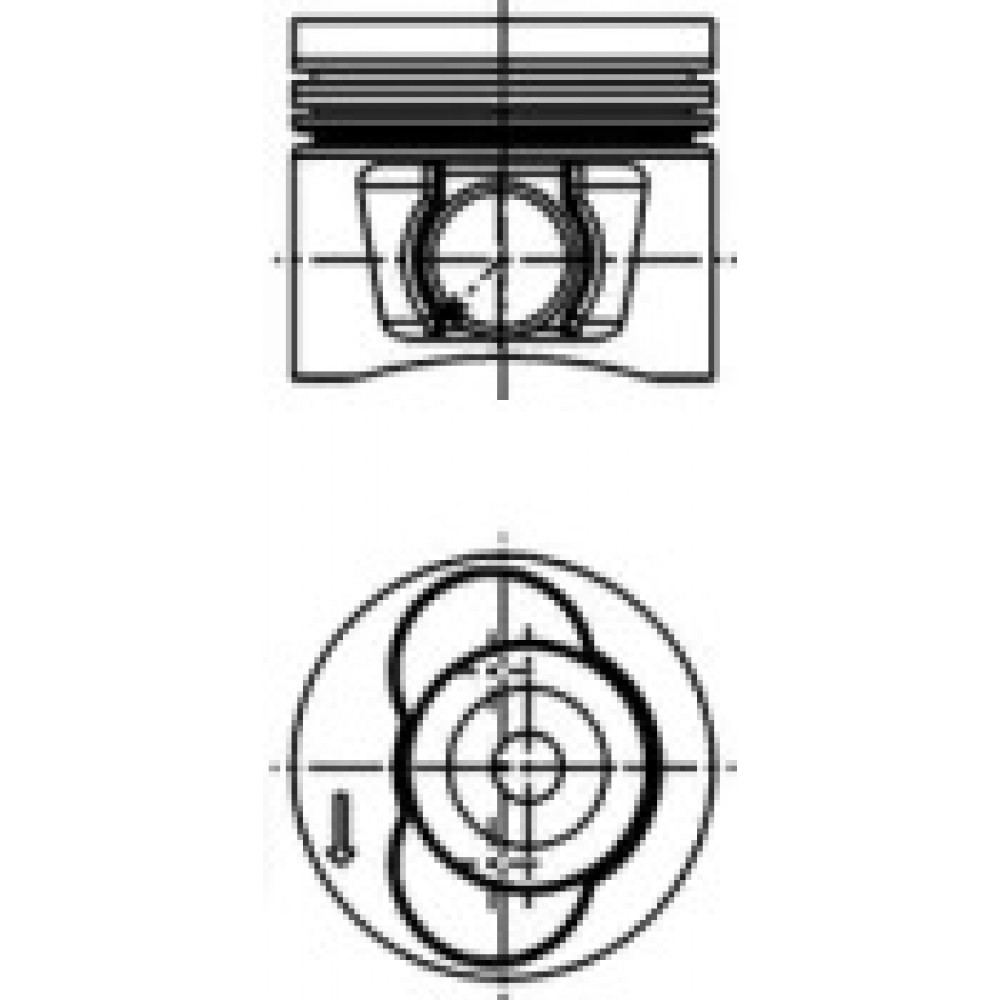 Поршень VW 81.01 2.5TDI BJJ/BJK/CEBA/CEBB (пр-во KS)