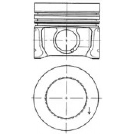 Поршень VW 80,0 (вир-во KS)