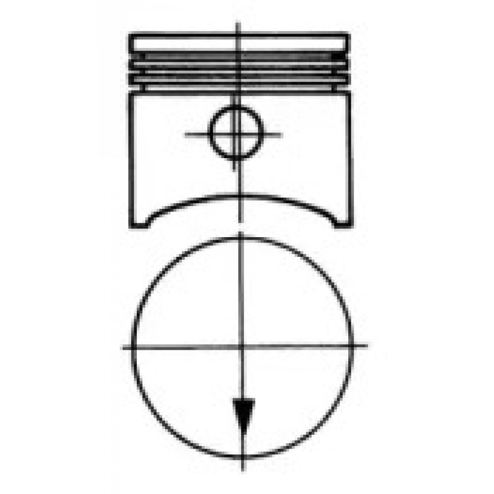 Поршень FORD 91.33 2.0 OHC (пр-во KS)