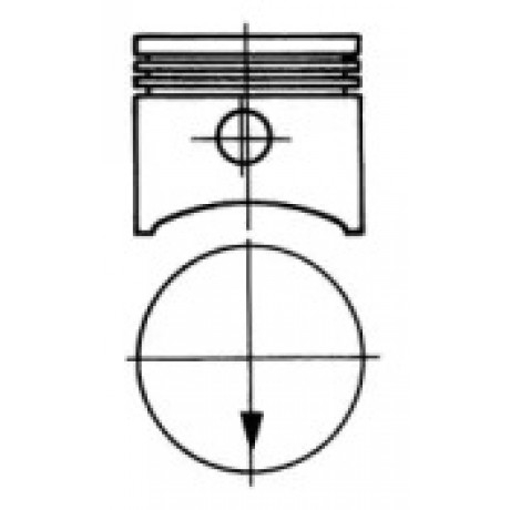 Поршень FORD 91.33 2.0 OHC (пр-во KS)