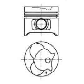 Поршень MB 89,50 OM601/602 (вир-во KS)