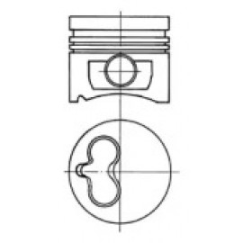 Поршень RENAULT 80,50 1,9D F8Q Kangoo (вир-во KS)