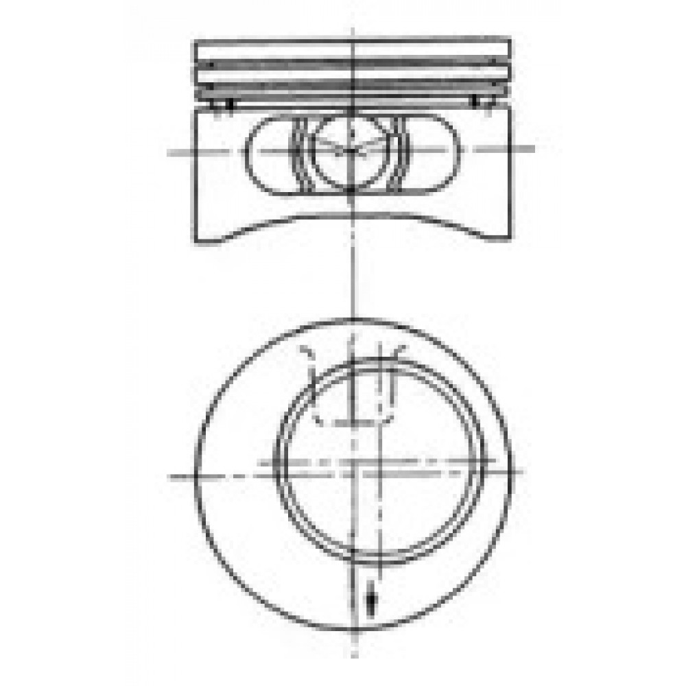 Поршень OPEL 86.5 2.0I C20NE (пр-во KS)