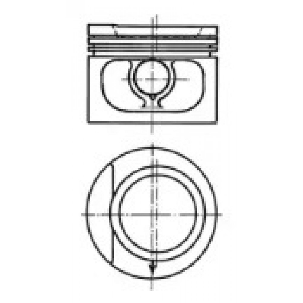 Поршень AUDI/VW 81.5 1.8 DR/RS/AAM/RP (пр-во KS)