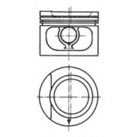 Поршень AUDI/VW 81.5 1.8 DR/RS/AAM/RP (пр-во KS)