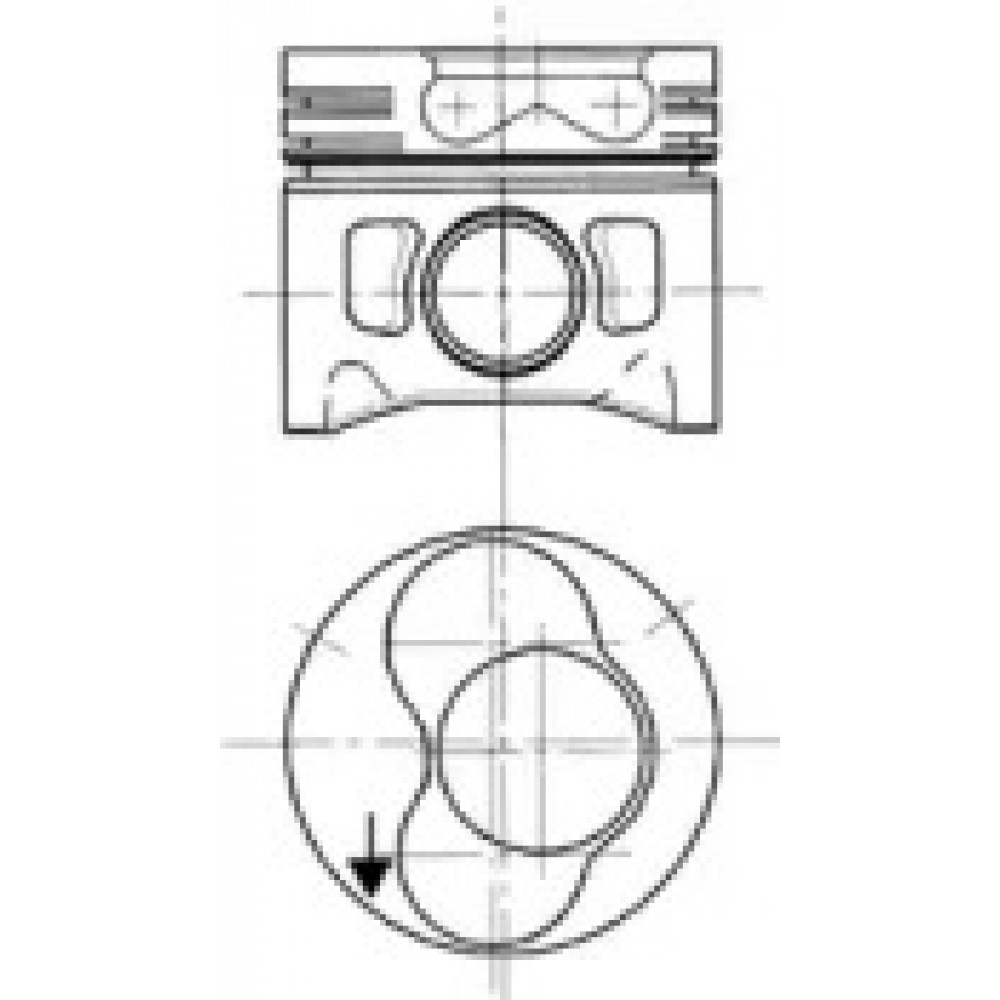 Поршень VW 80,51 (вир-во KS)