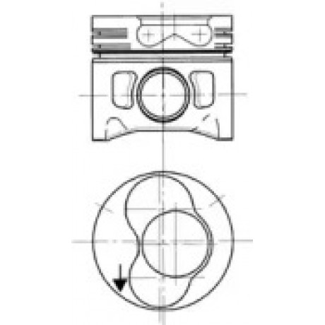 Поршень VW 80,51 (вир-во KS)