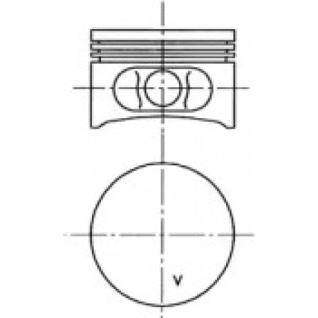 Поршень RENAULT 69,50 1,2i D7F (пр-во KS)