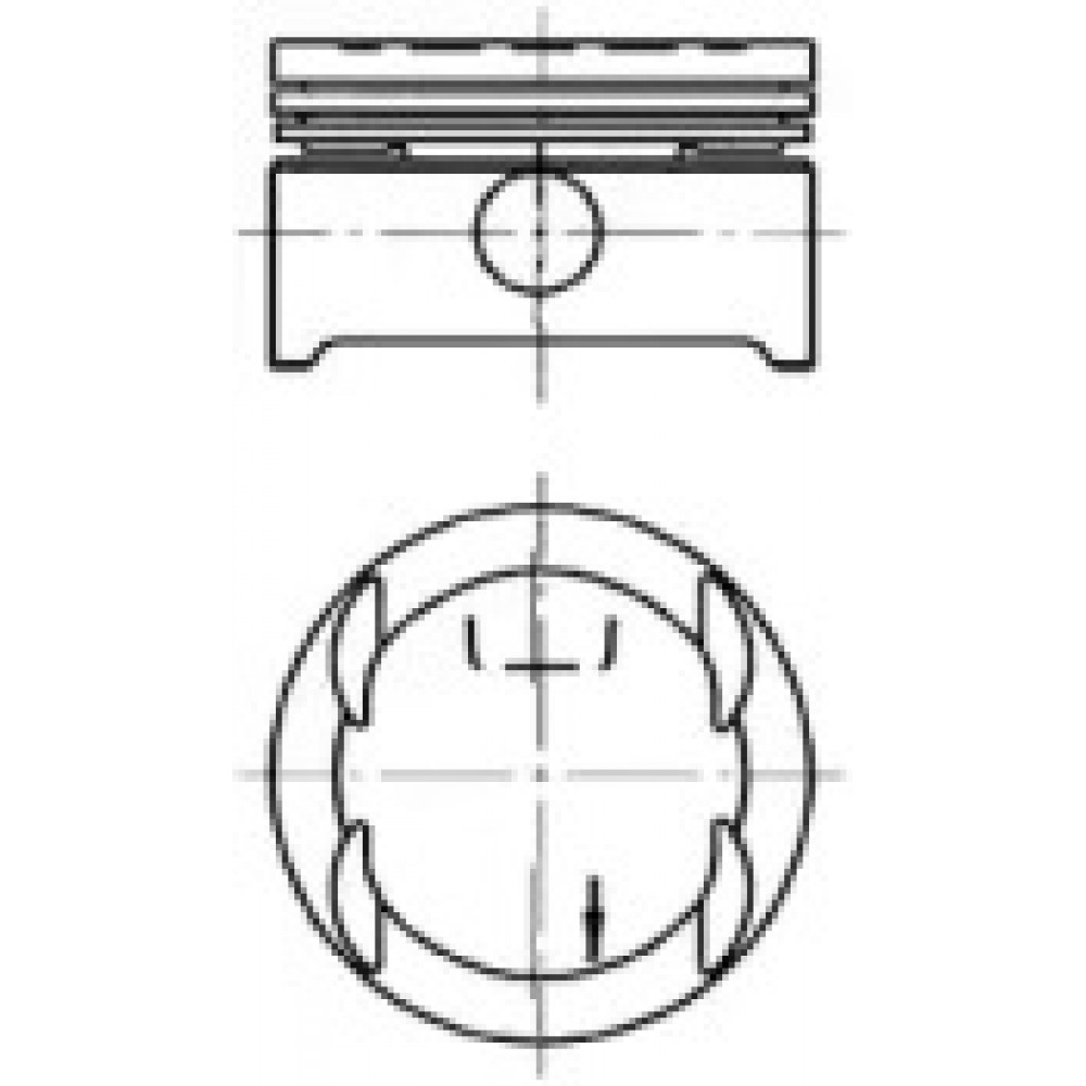 Поршень OPEL 79.5 1.6I 16V X16XE/X16XEL (пр-во KS)